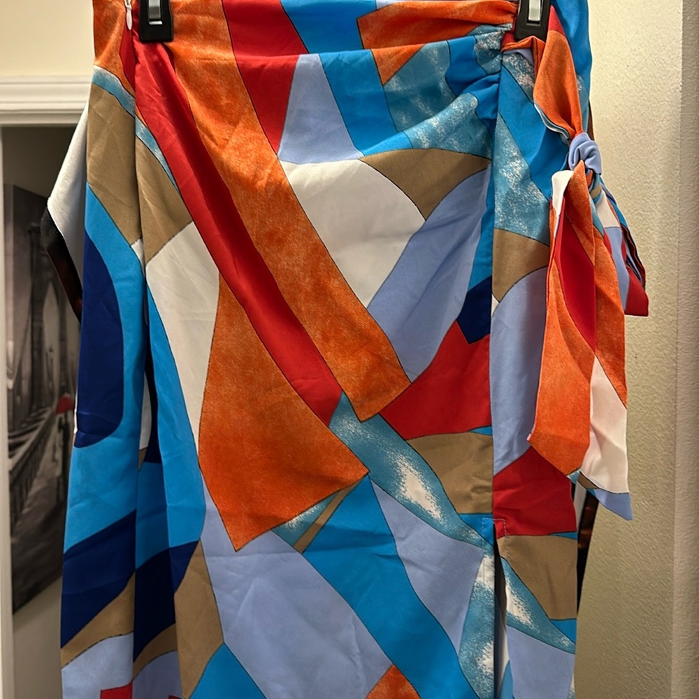 Women’s colorful wrap skirt